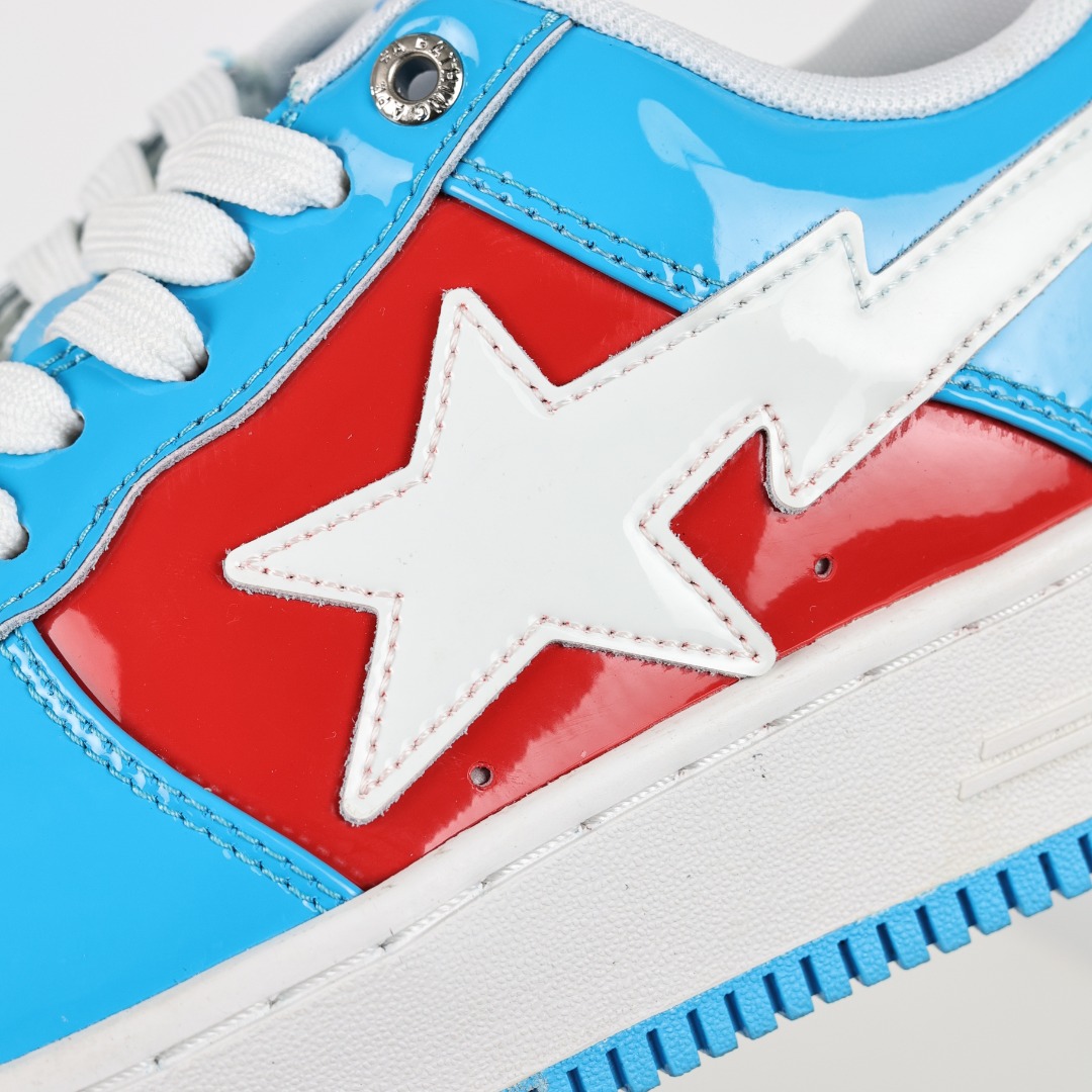 Bape BAPE STA Low Patent Sneakers Blue