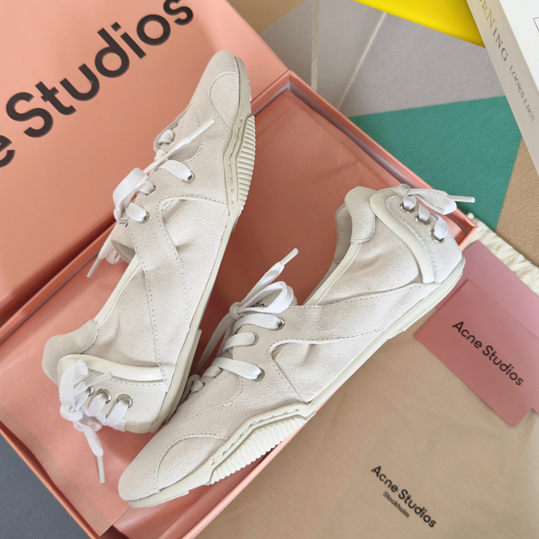 Acne Studios Denim Ballet Sneakers White