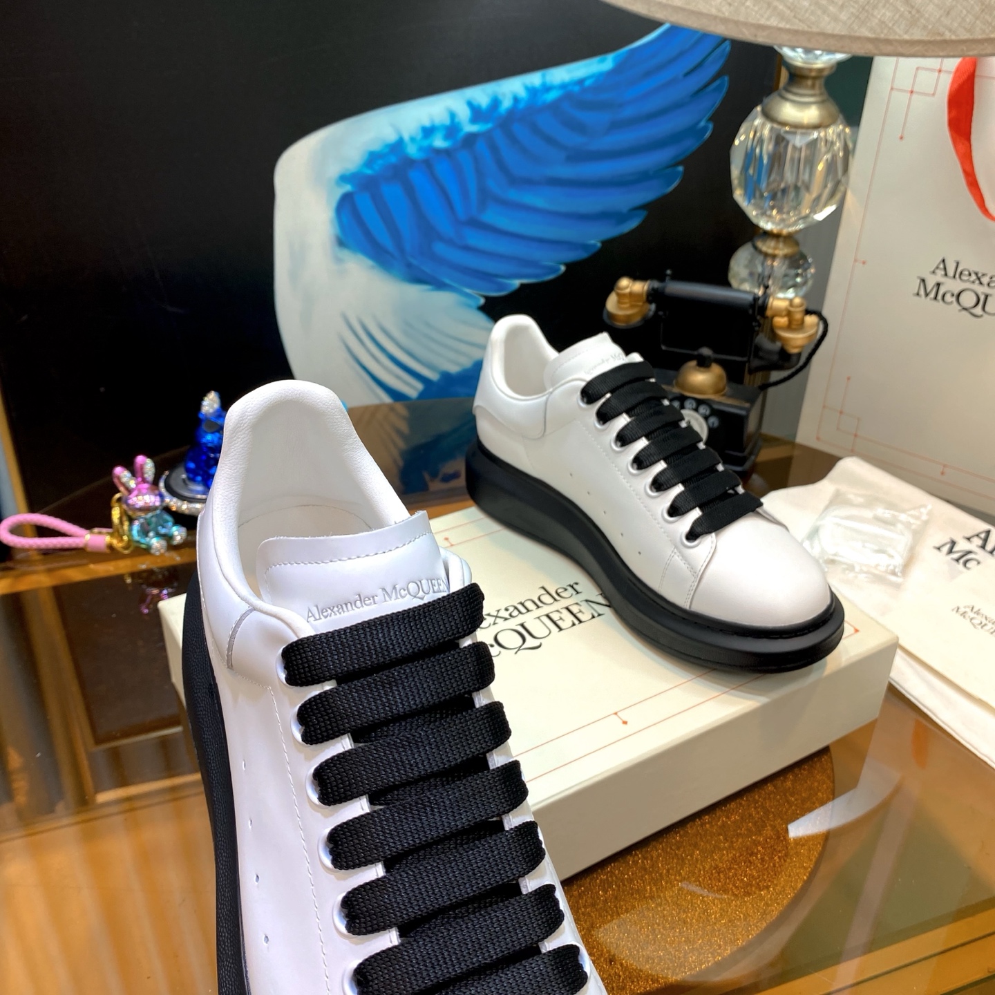 Alexander McQueen Oversized Sneakers White/Black