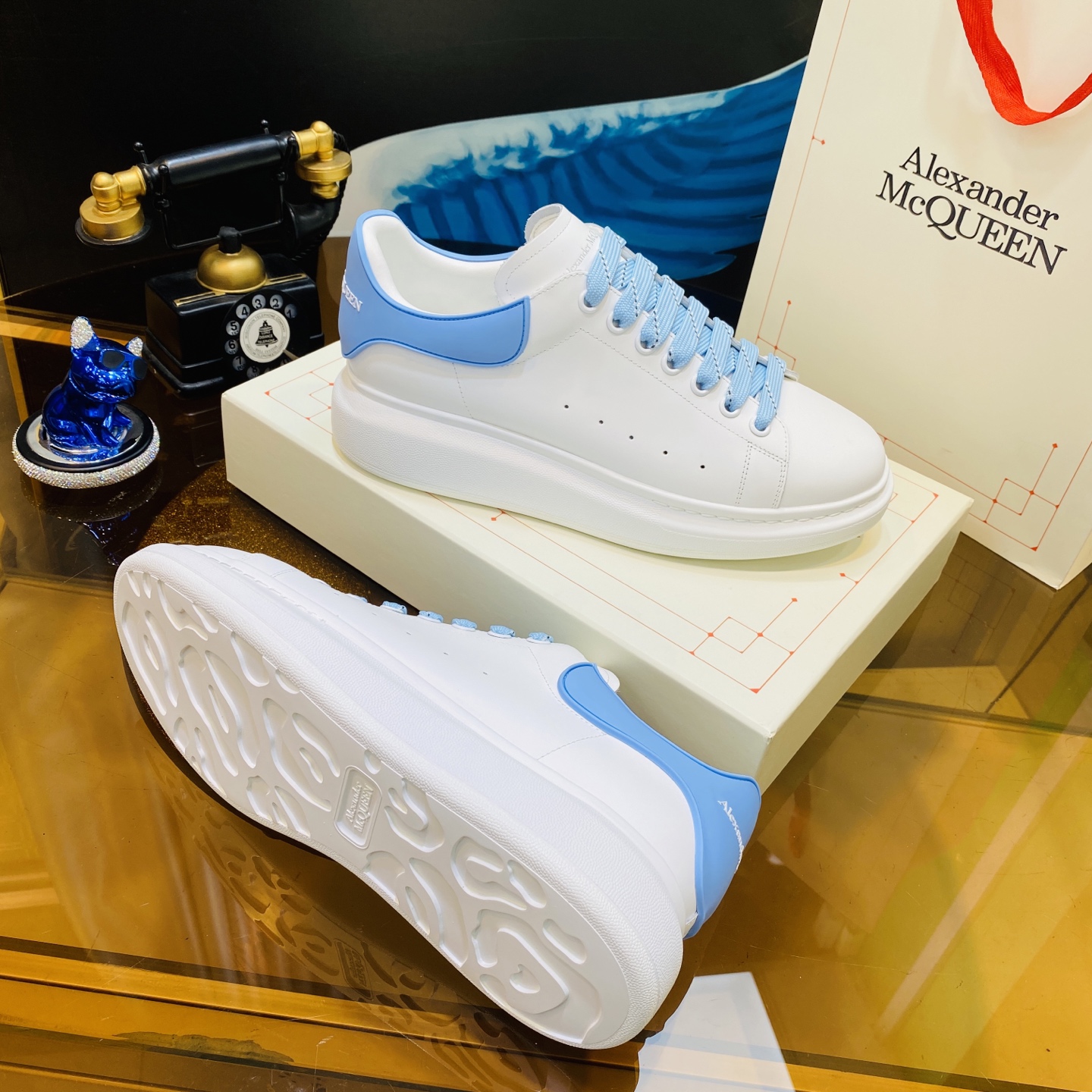 Alexander McQueen Oversized Sneaker Sky Blue