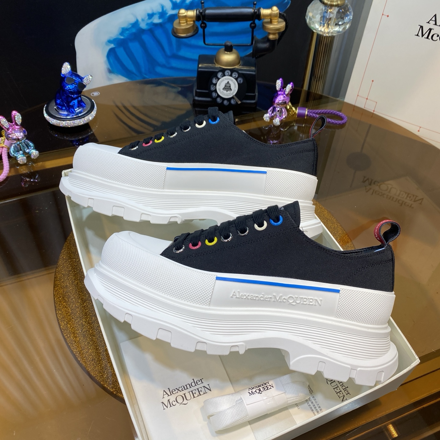 Alexander McQueen Platform Sneakers White