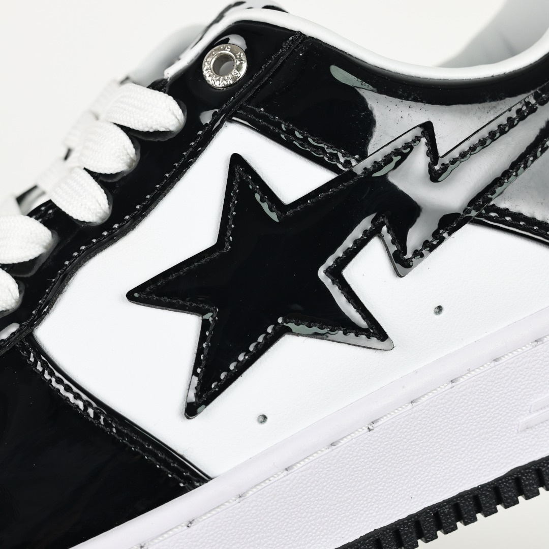 A Bathing Ape BAPE STA Low Sneakers Black/White