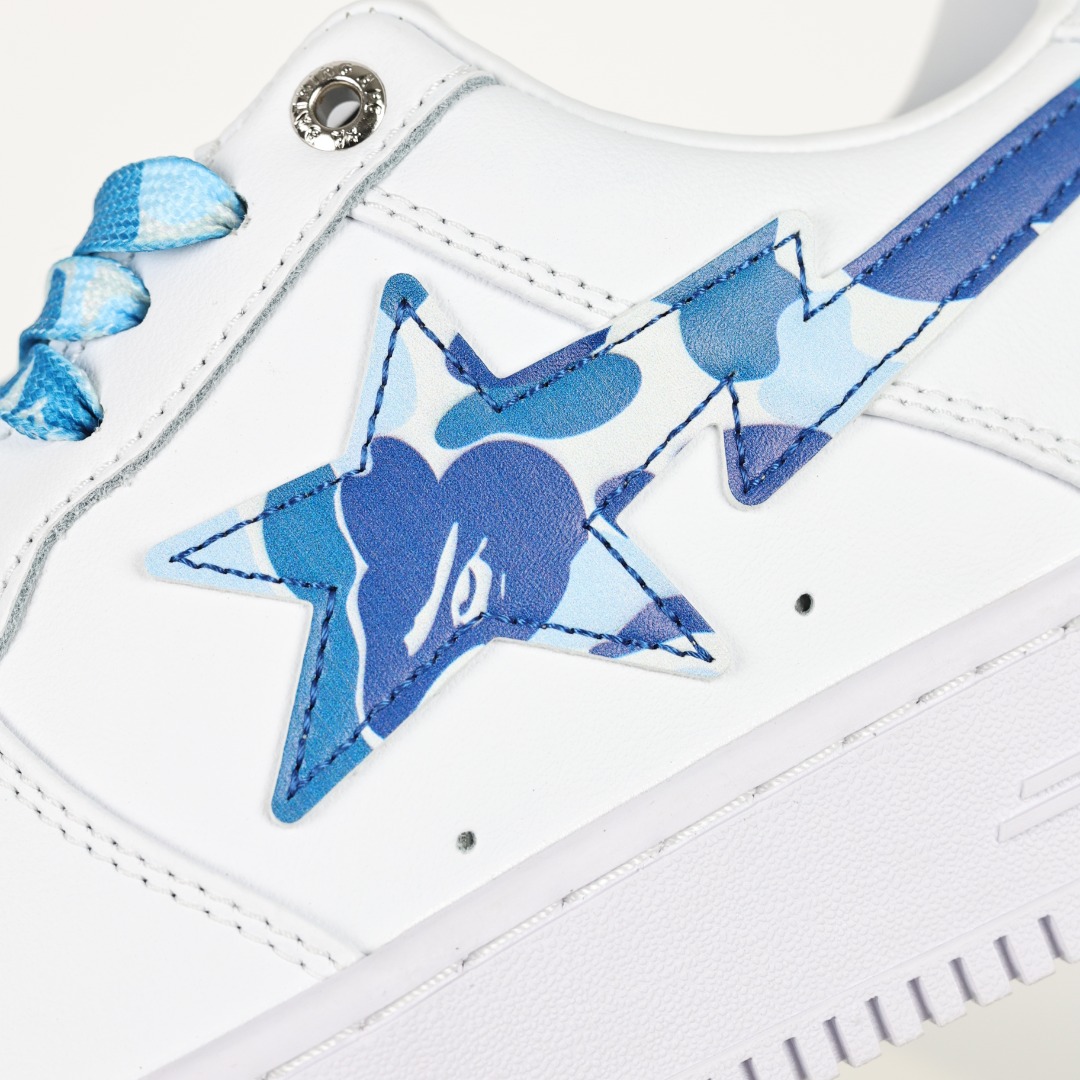 Bape Sta Star Low-Top Sneakers White/Blue