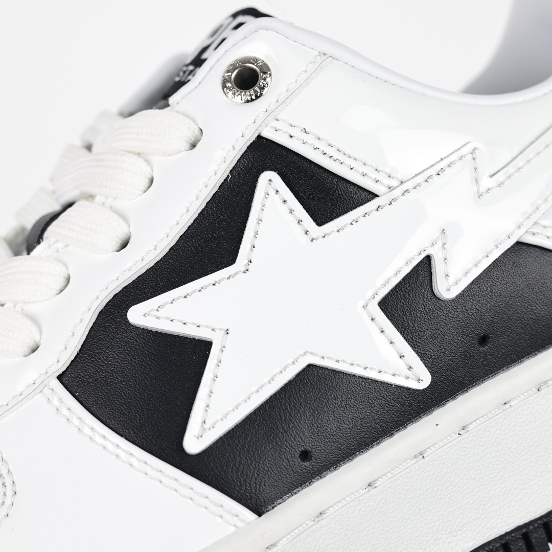 A Bathing Ape BAPE STA Low-Top Sneakers Black/White