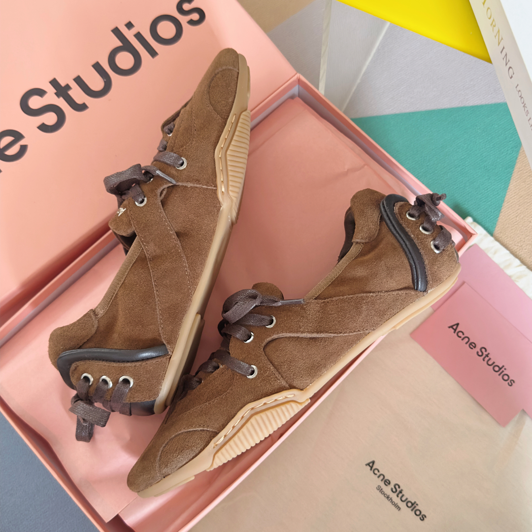 Acne Studios Denim Ballet Sneakers Brown