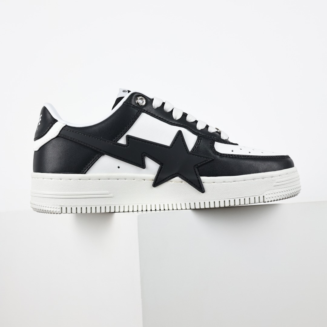 BAPE STA Low Street Sneakers Black/White
