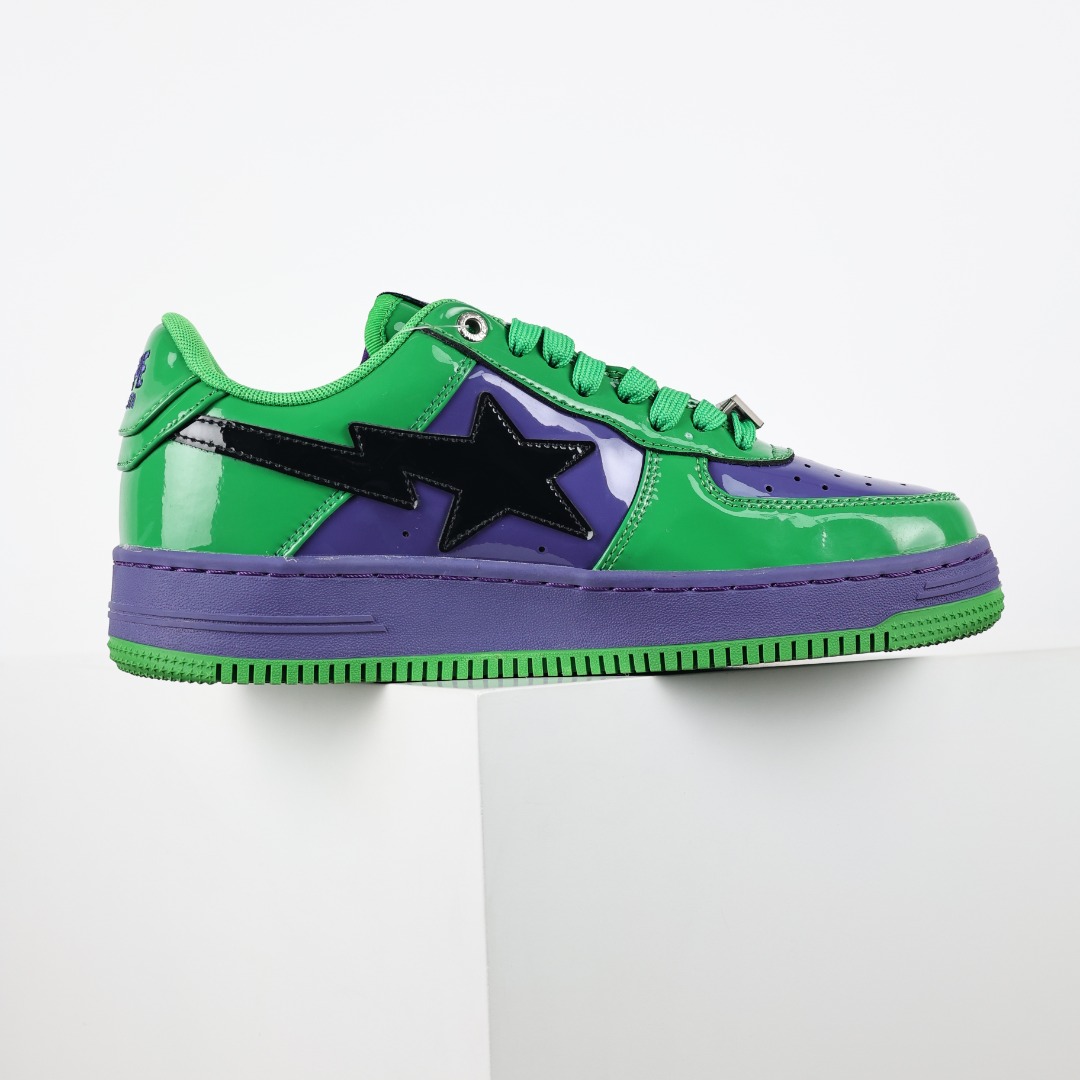 Bape BAPE STA Low Sneakers Green/Purple