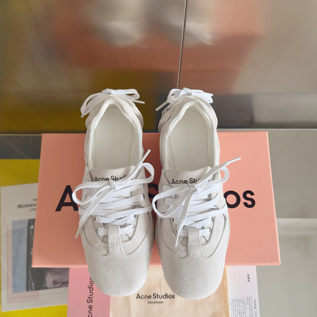 Acne Studios Denim Ballet Sneakers White