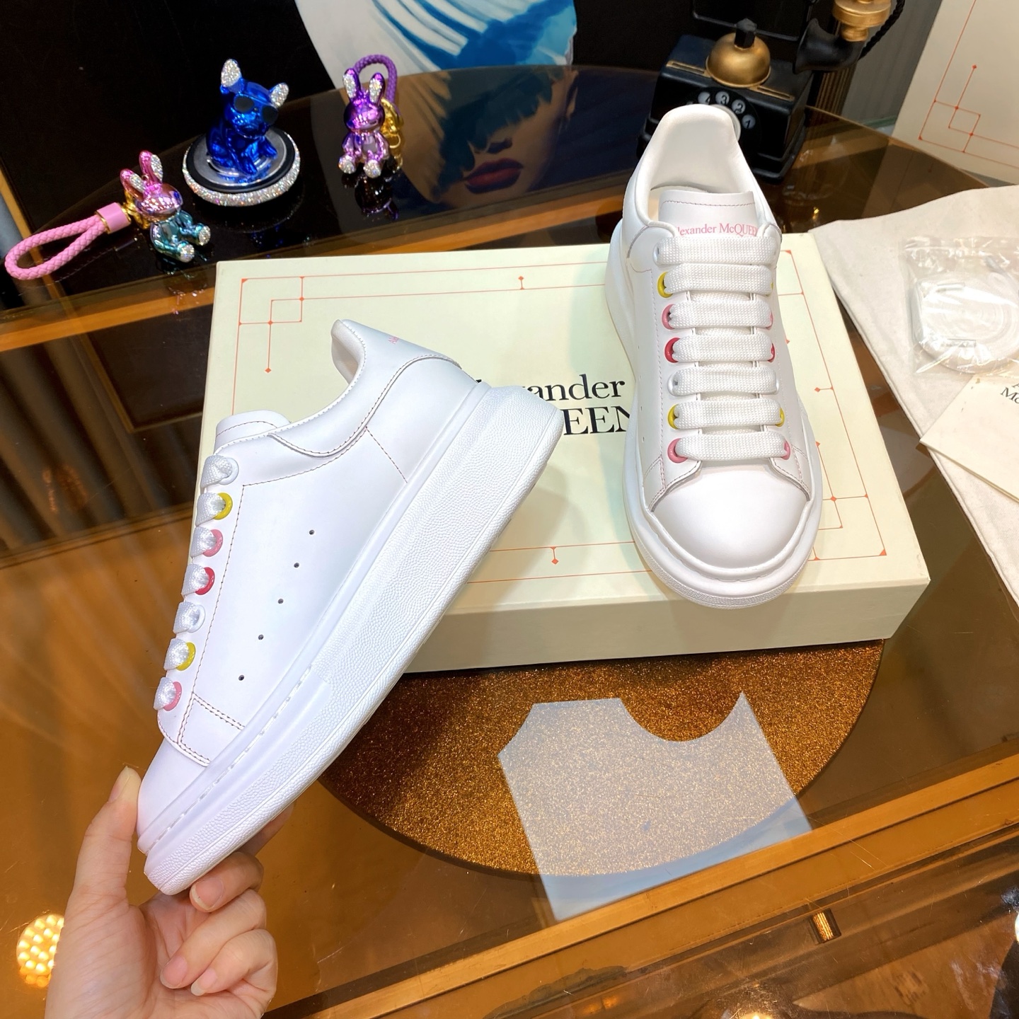 Alexander McQueen Platform Sneakers White
