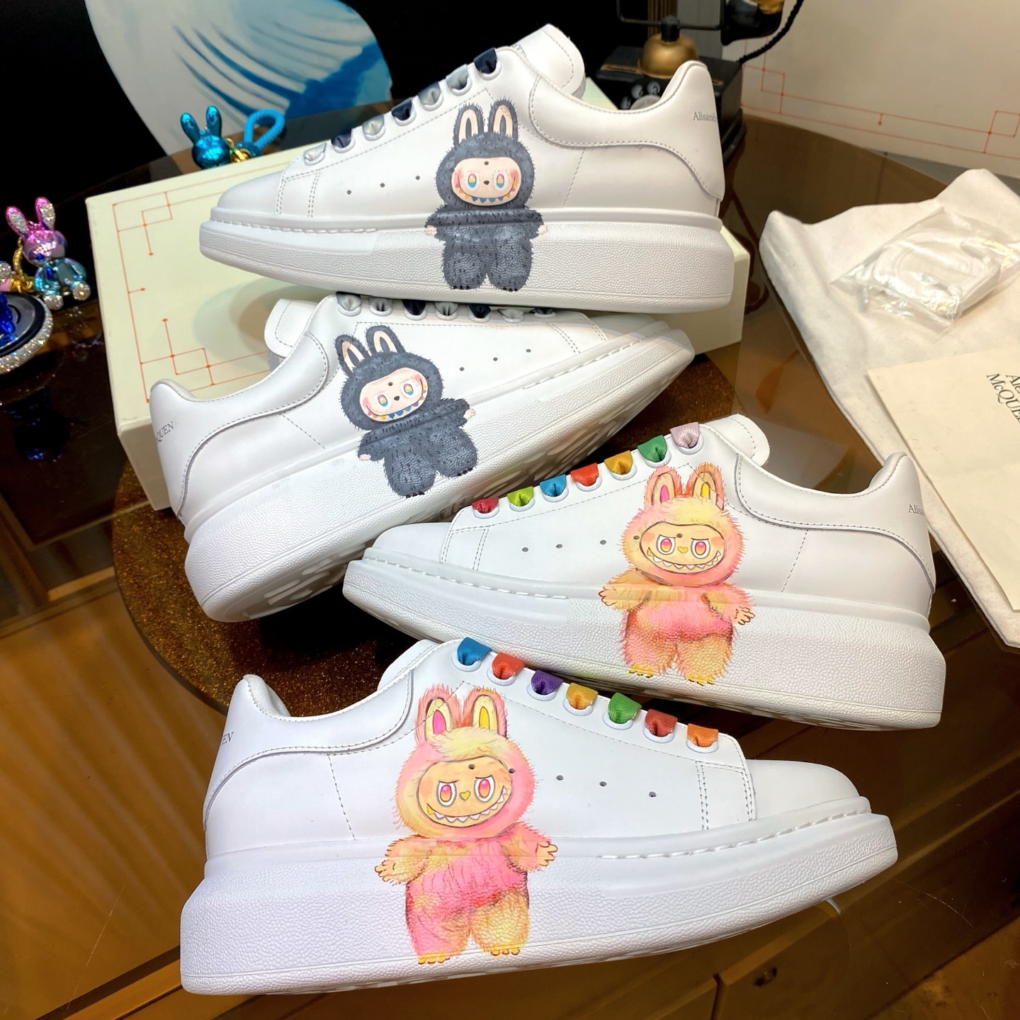 Alexander McQueen Pop Mart Sneaker White