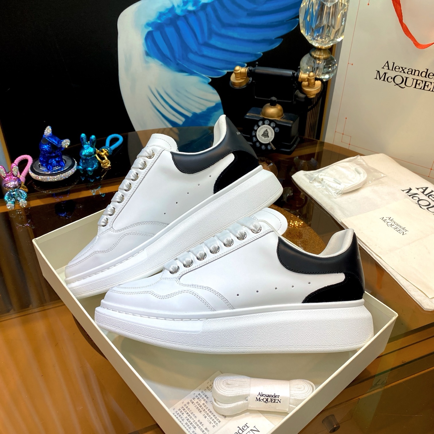 Alexander McQueen Platform Sneaker White/Black