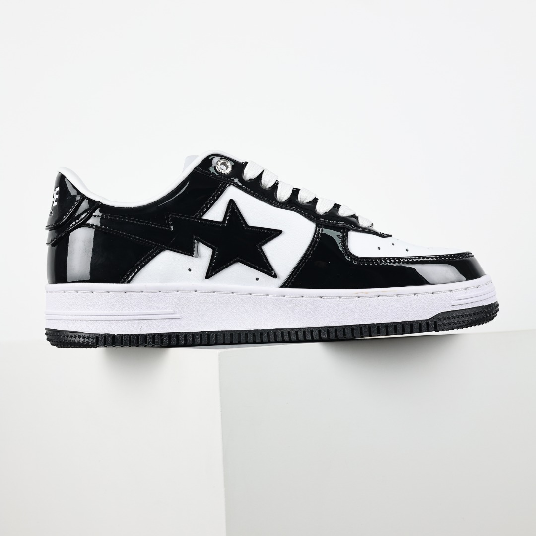 A Bathing Ape BAPE STA Low Sneakers Black/White
