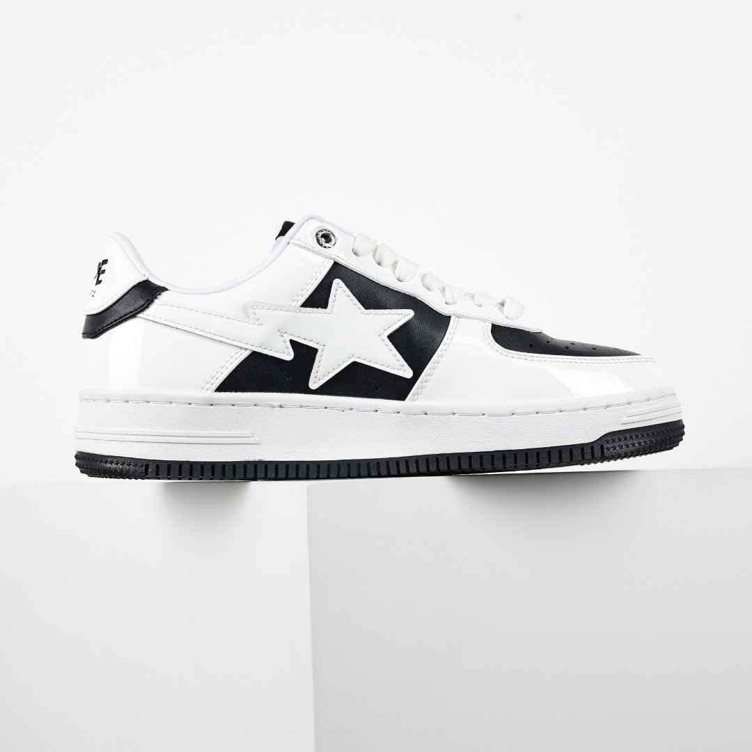 A Bathing Ape BAPE STA Low-Top Sneakers Black/White