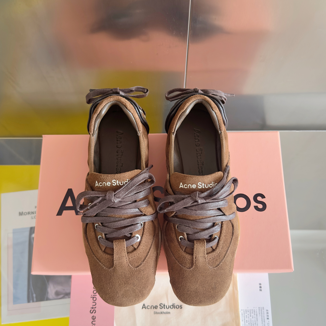Acne Studios Denim Ballet Sneakers Brown