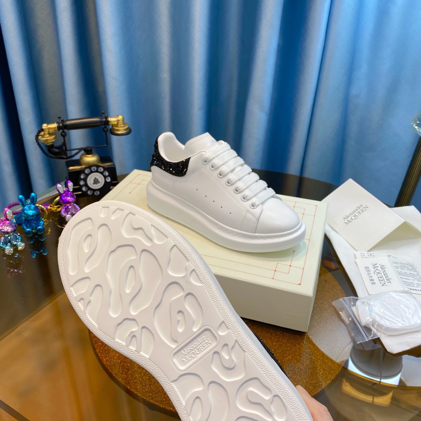 Alexander McQueen Oversized Sneaker White/Black
