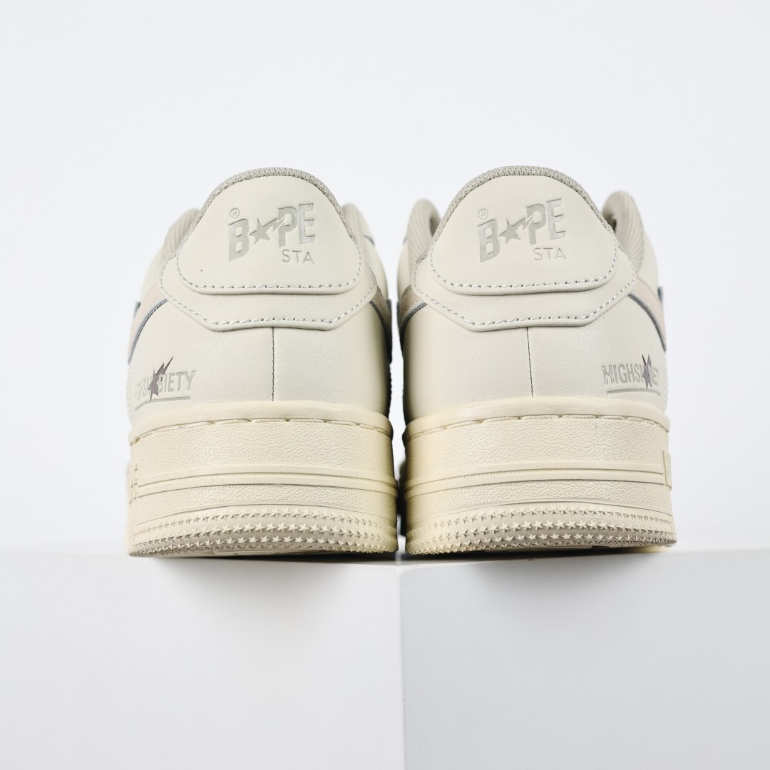 A Bathing Ape BAPE STA Low Sneakers Cream