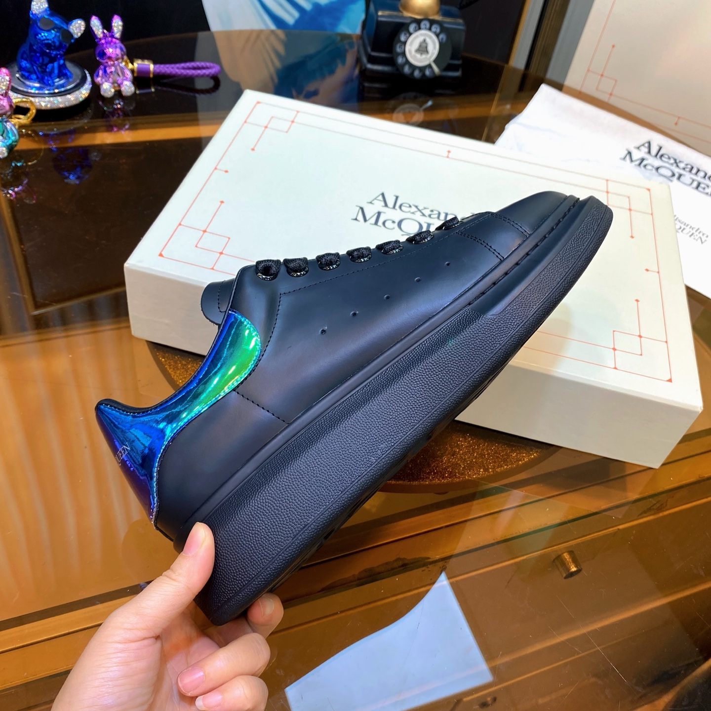 Alexander McQueen Oversized Sneakers Black/Green
