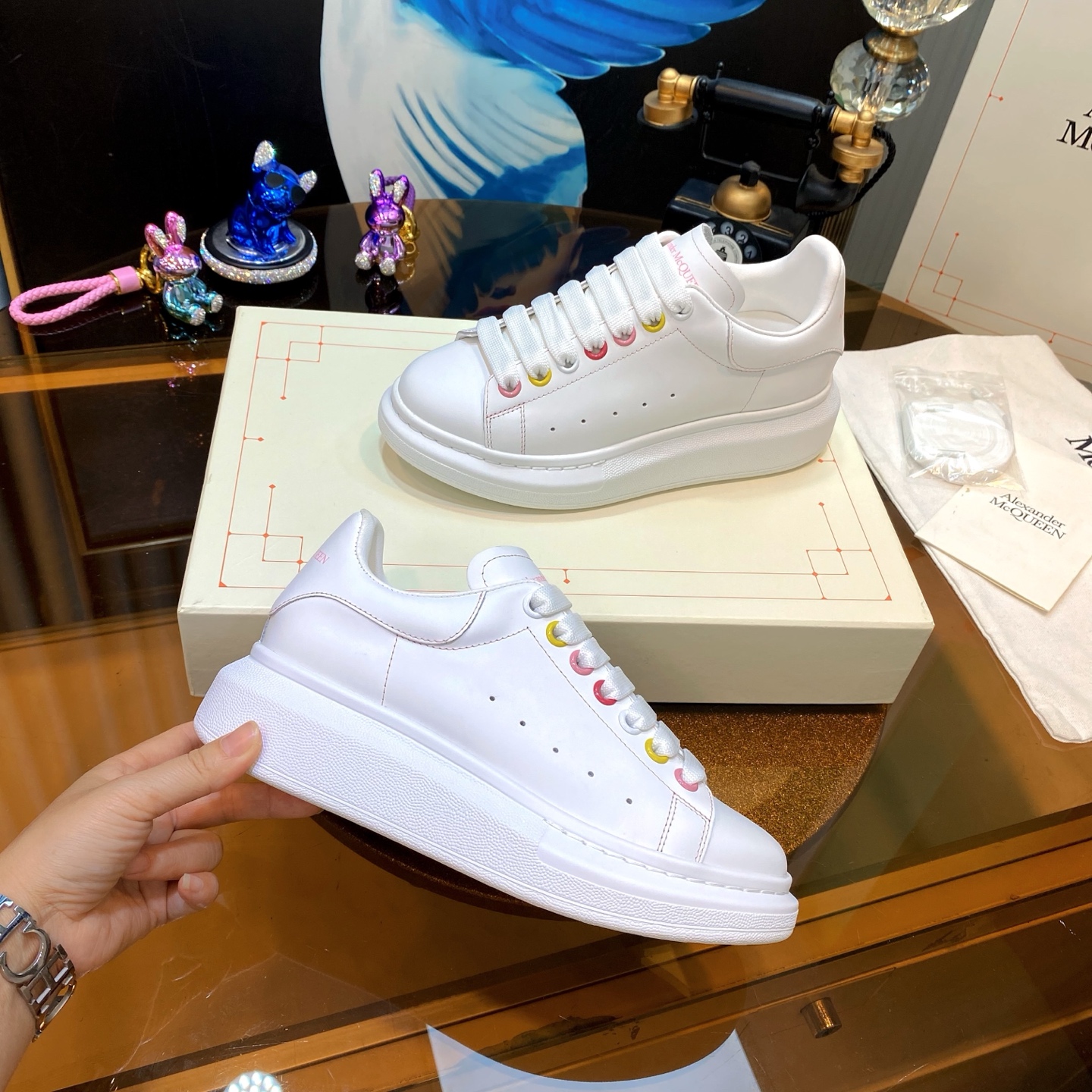 Alexander McQueen Platform Sneakers White