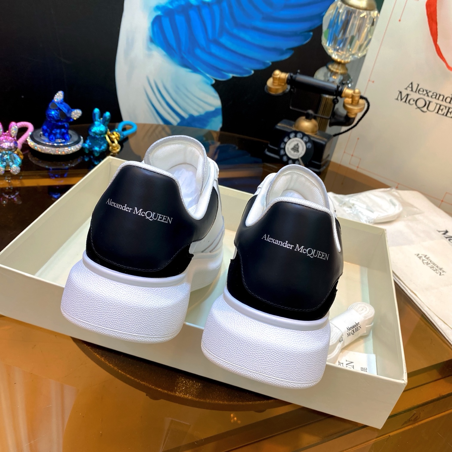 Alexander McQueen Platform Sneaker White/Black