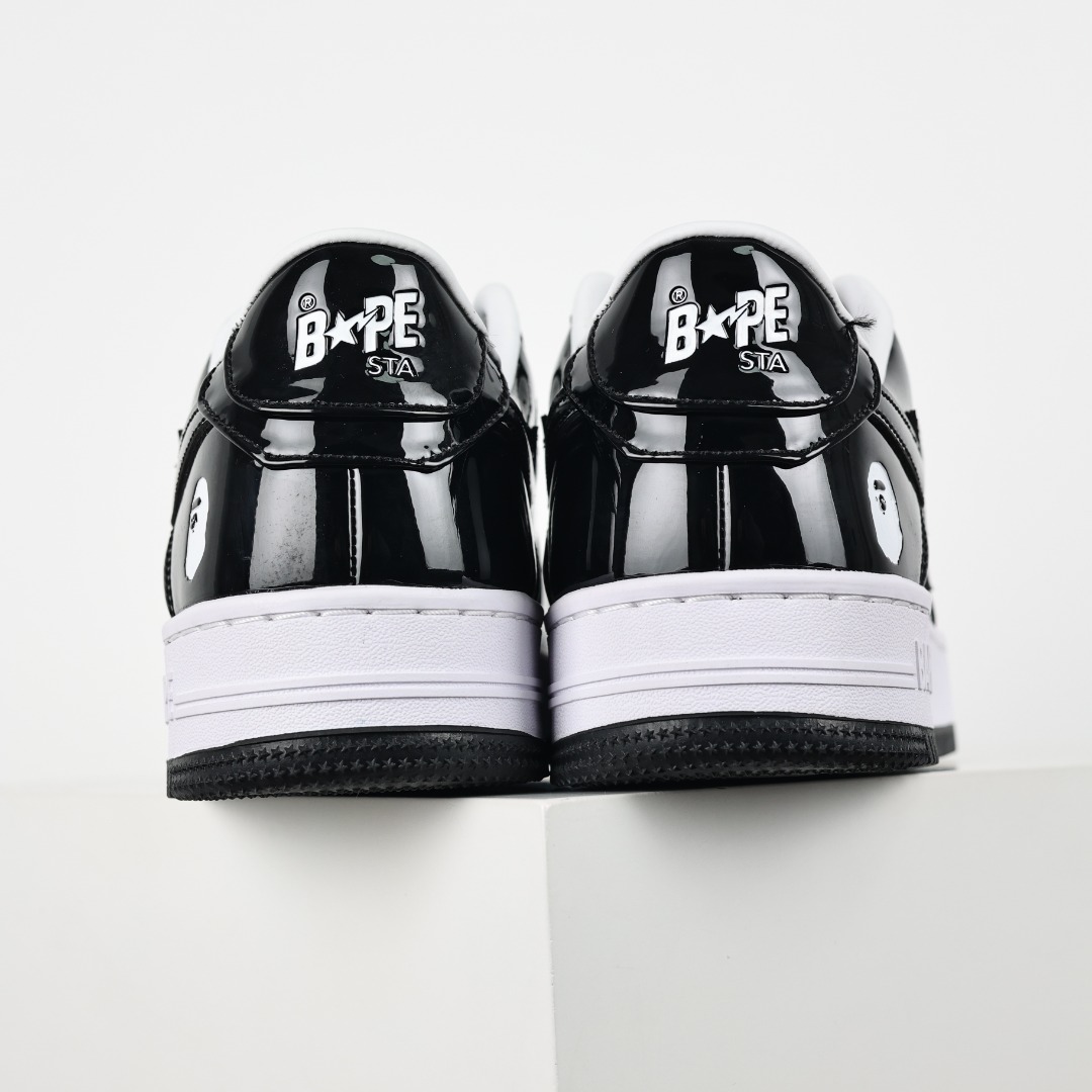 A Bathing Ape BAPE STA Low Sneakers Black/White