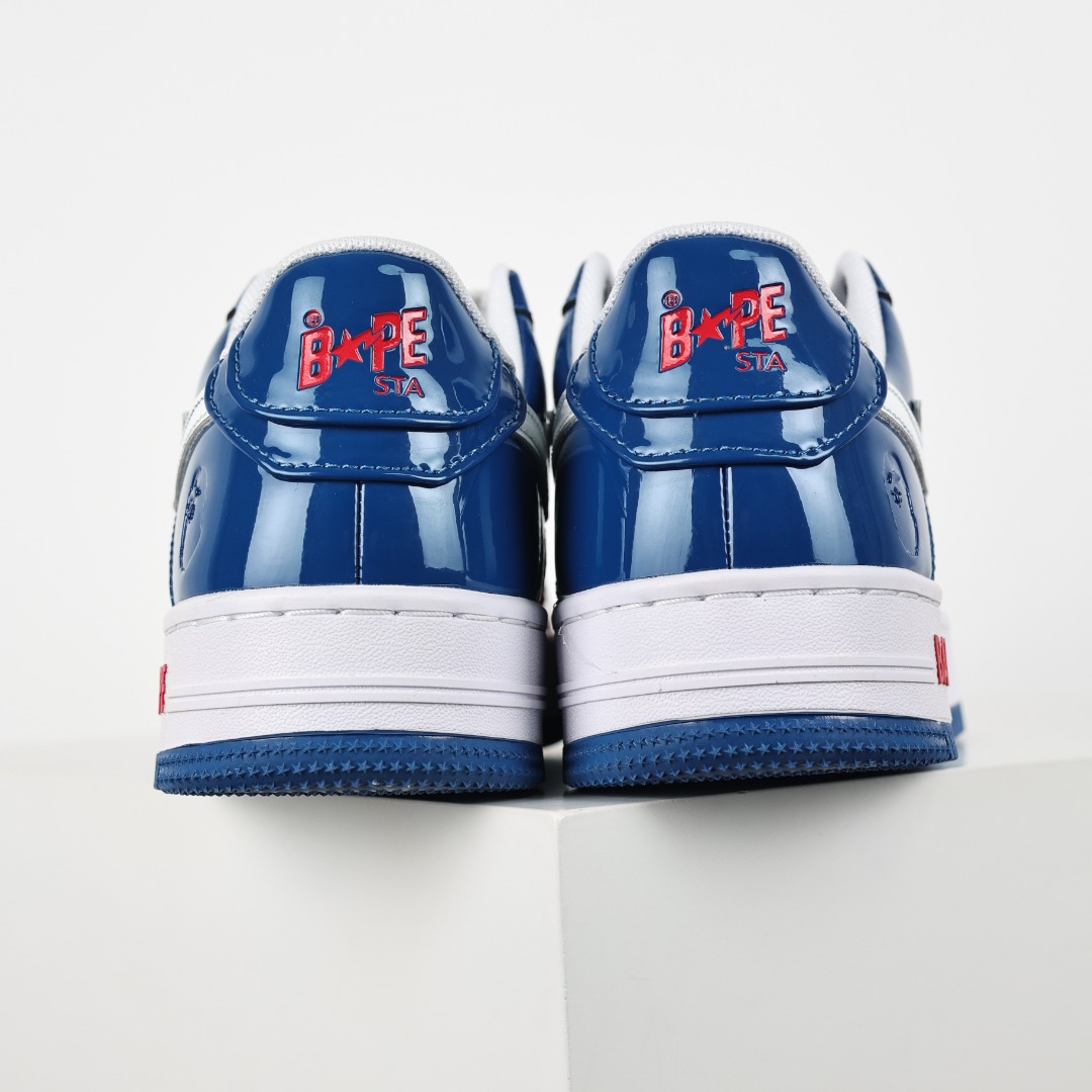 A Bathing Ape BAPE STA Low Sneakers Red/White/Blue