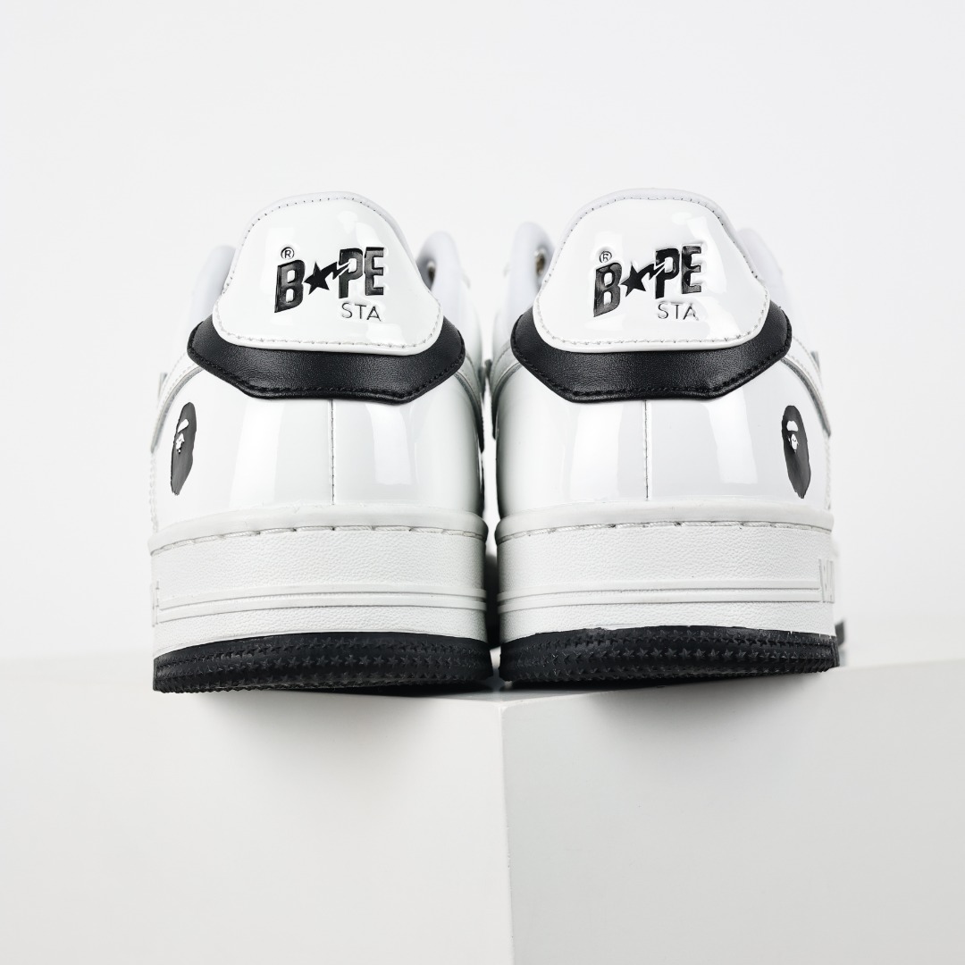 A Bathing Ape BAPE STA Low-Top Sneakers Black/White