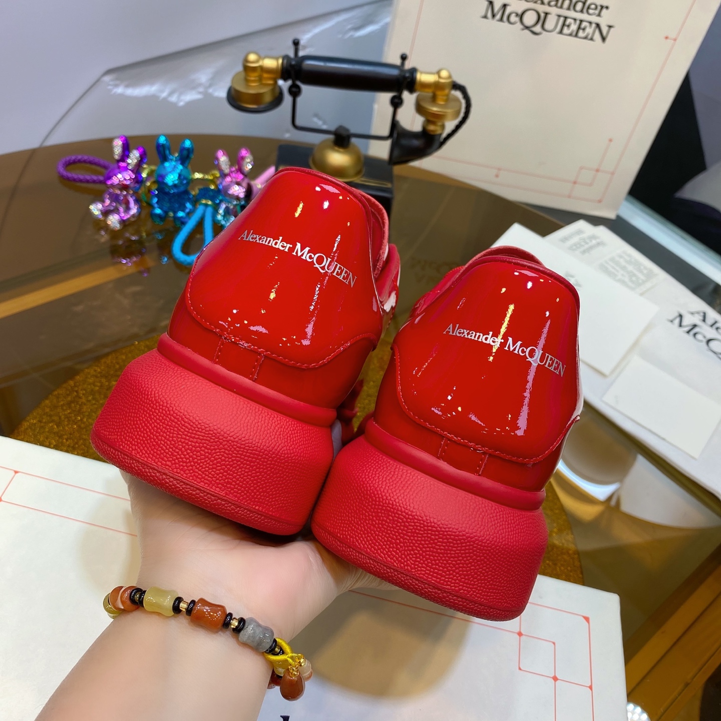 Alexander McQueen Platform Sneakers Red