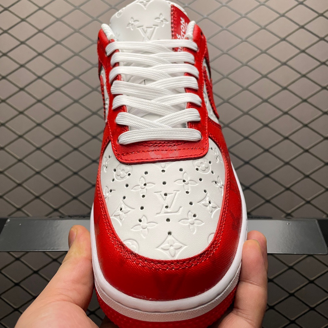 Louis Vuitton x Nike Air Force 1 Low Red