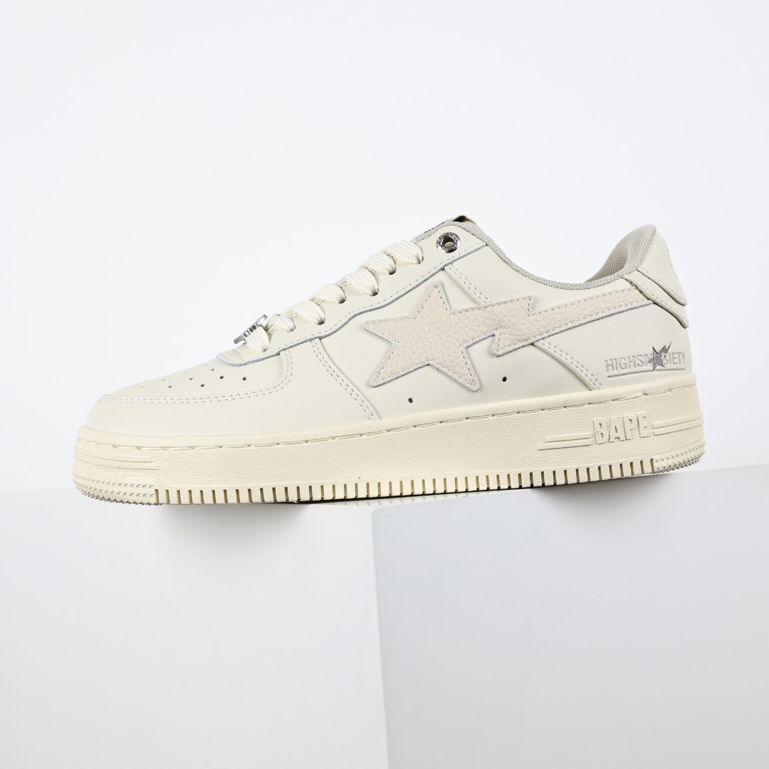 A Bathing Ape BAPE STA Low Sneakers Cream
