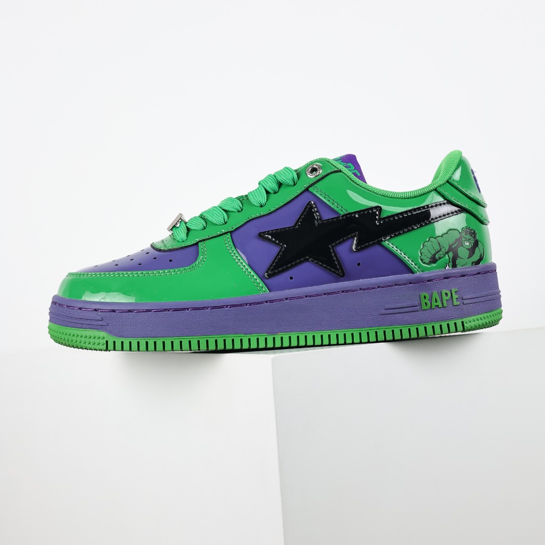 Bape BAPE STA Low Sneakers Green/Purple