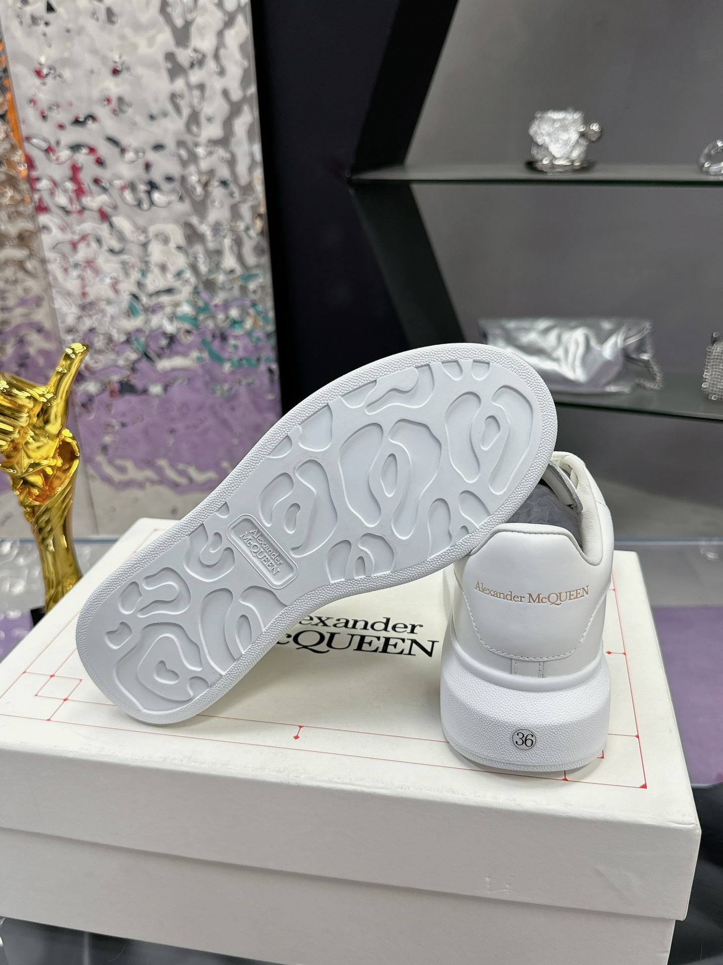 Alexander McQueen Platform Sneakers White