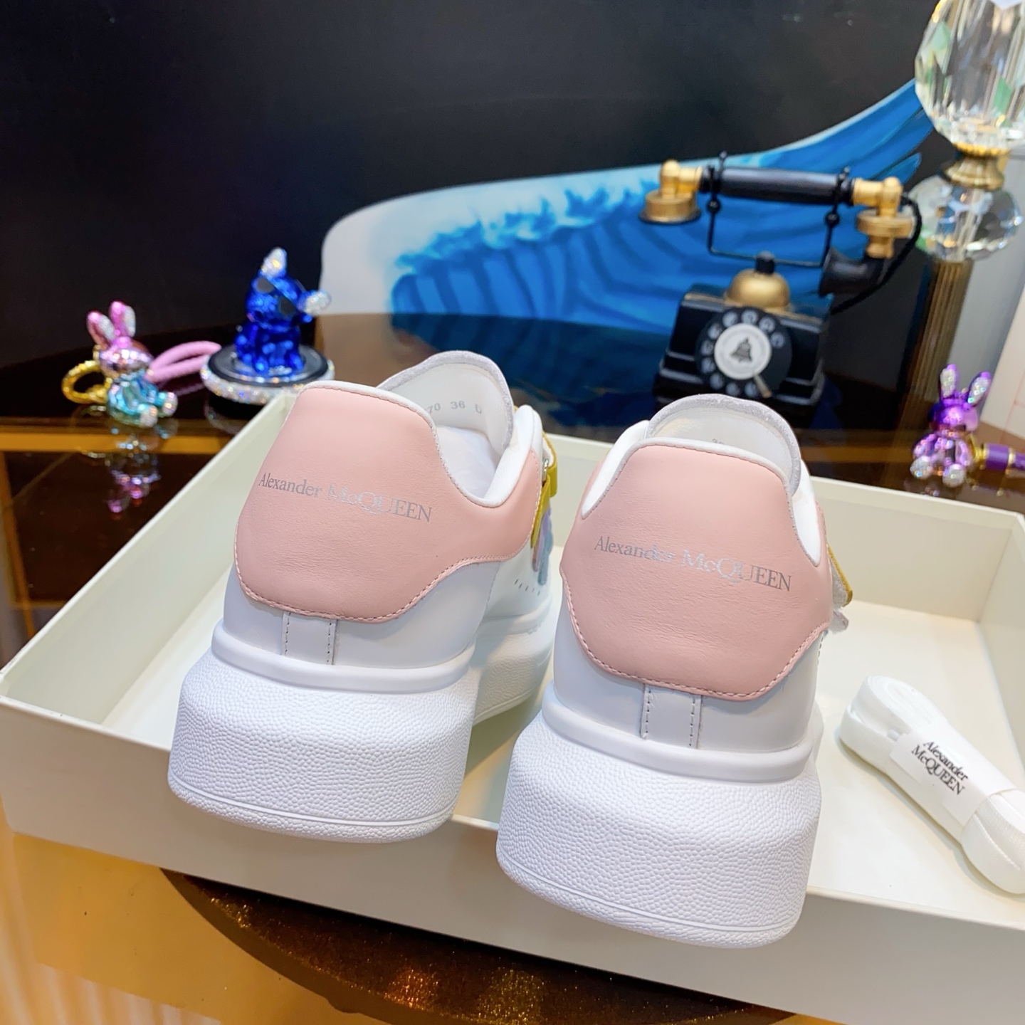 Alexander McQueen Triple Strap Sneakers Multicolor
