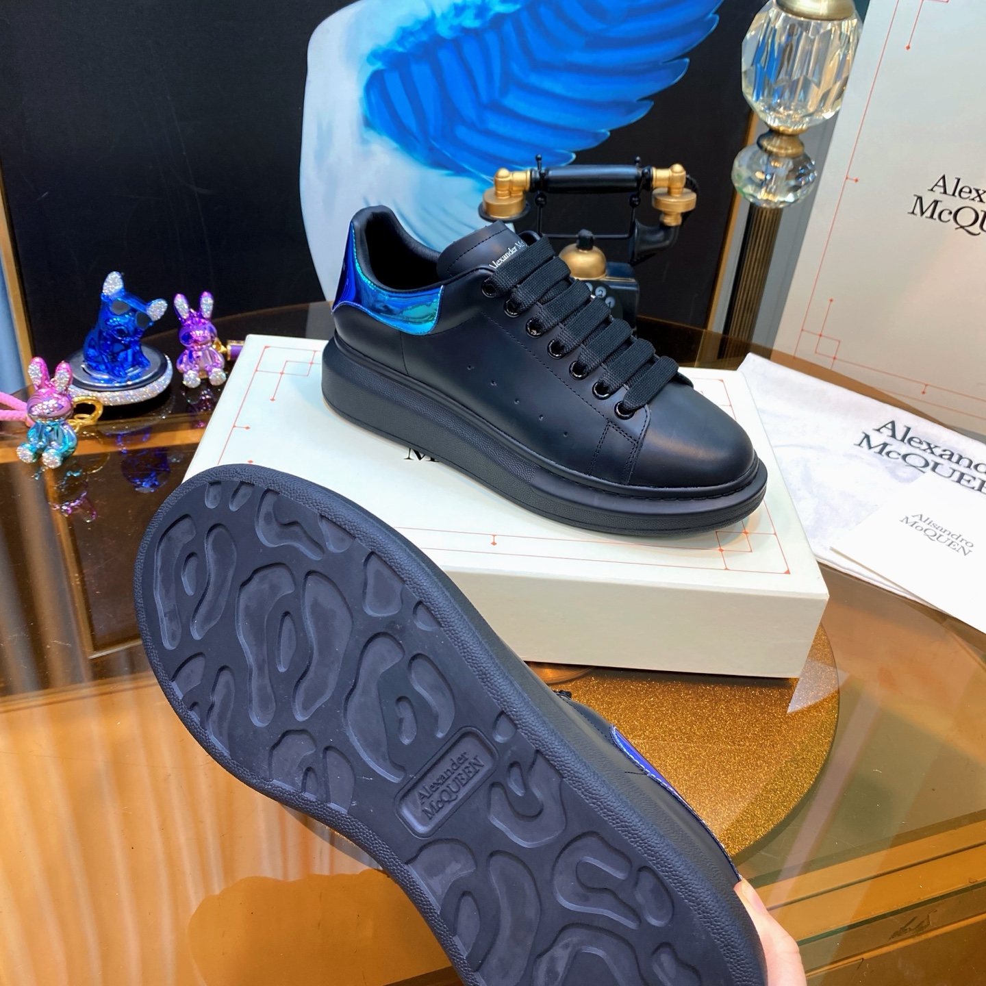 Alexander McQueen Oversized Sneakers Black/Green