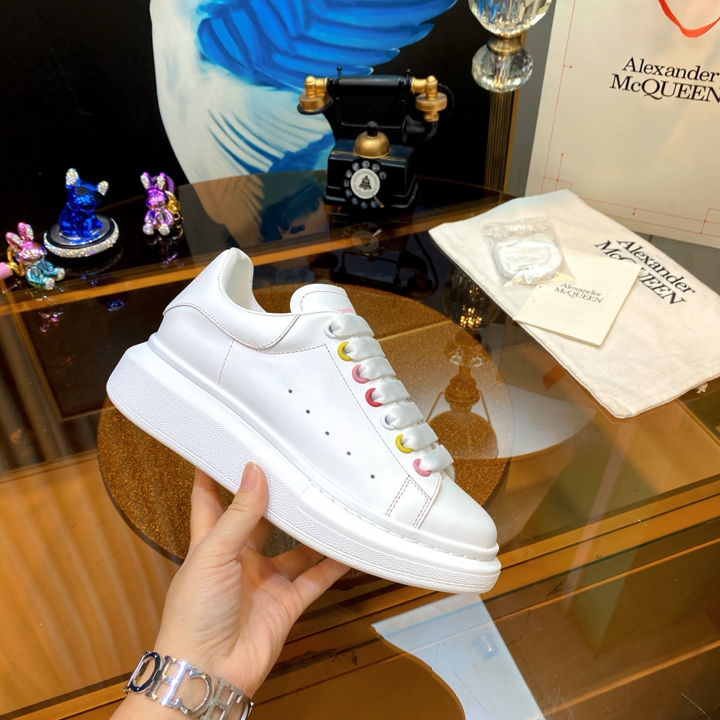 Alexander McQueen Platform Sneakers White
