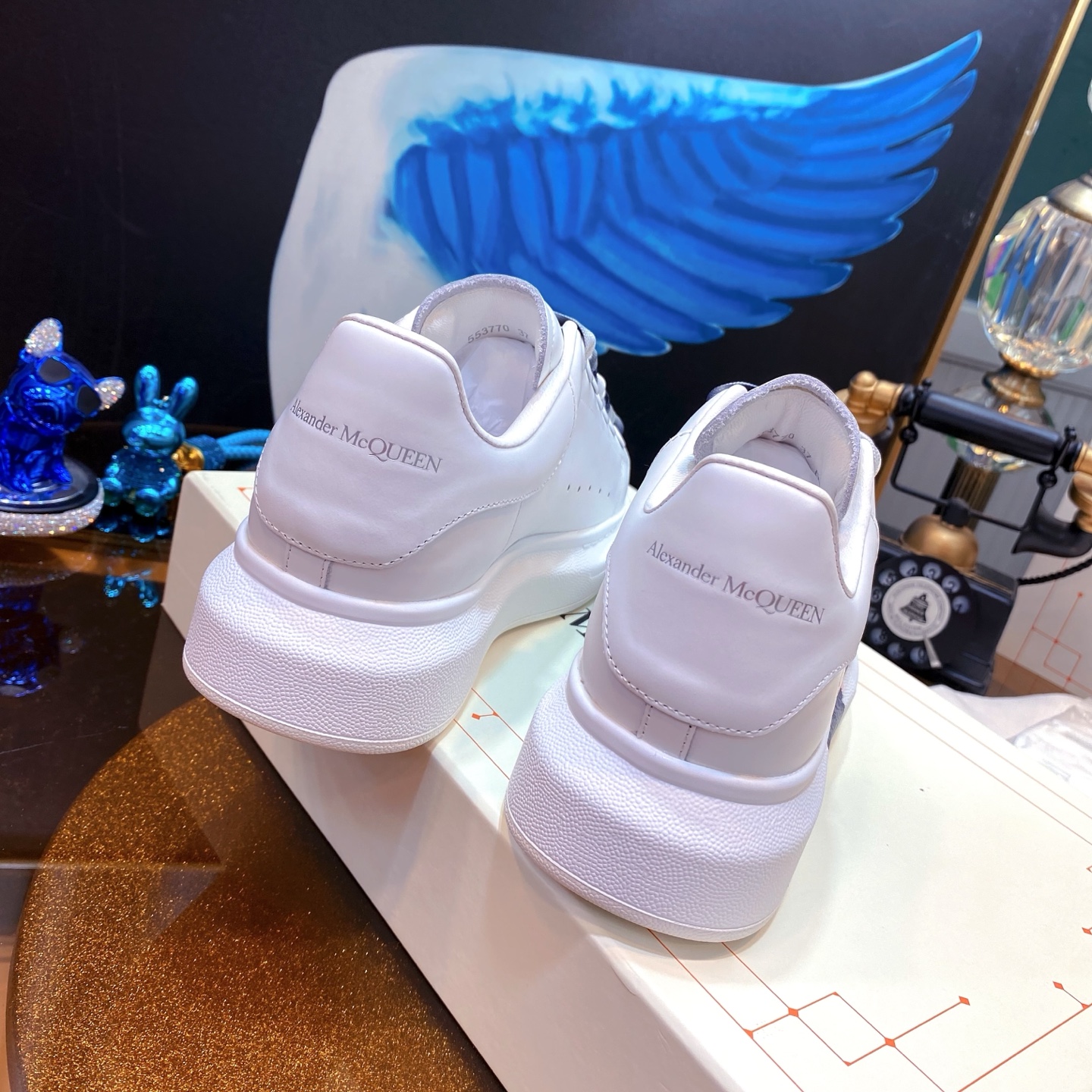 Alexander McQueen Pop Mart Bunny Sneakers White