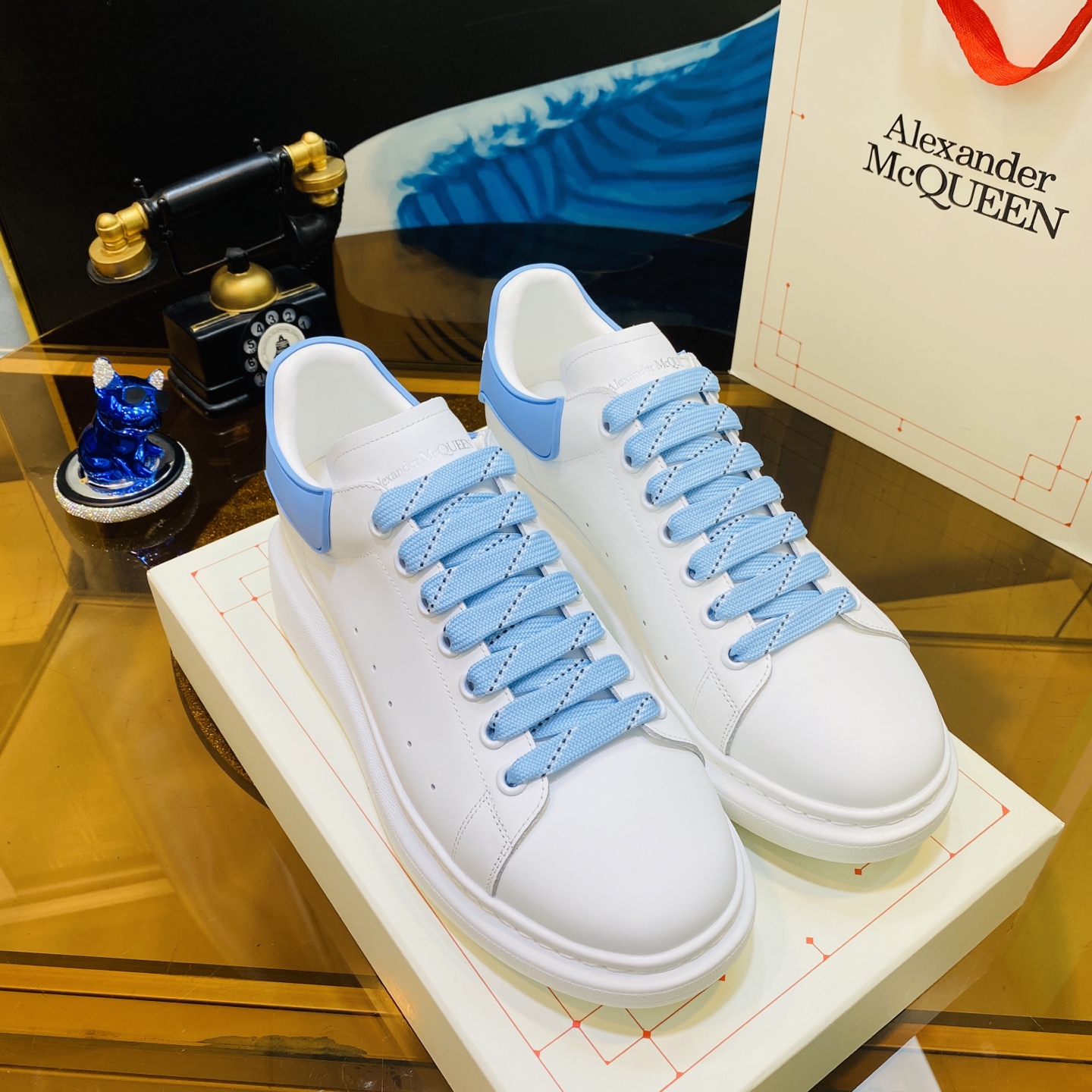 Alexander McQueen Oversized Sneaker Sky Blue