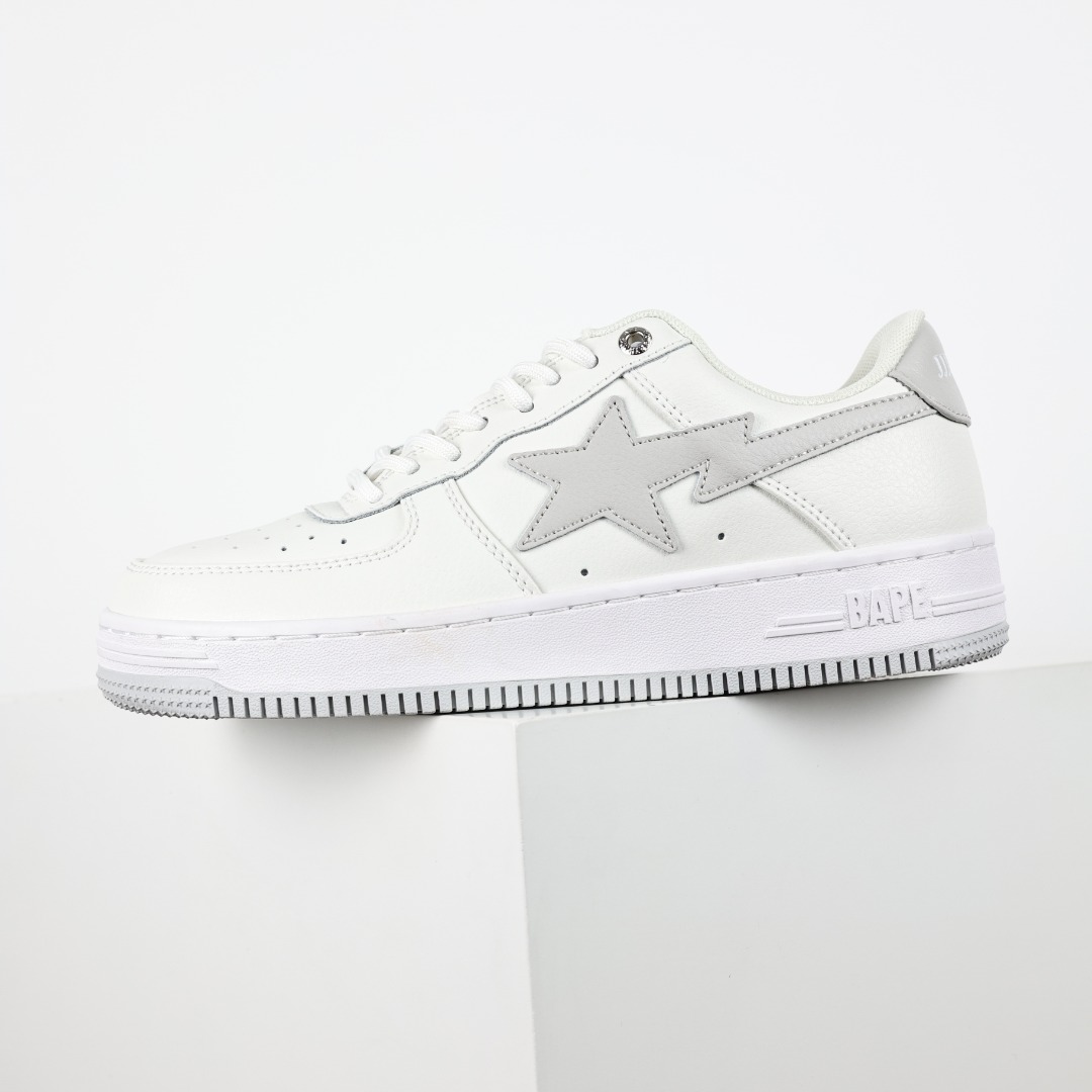 Bape Sta Low-Top Sneakers White/Grey