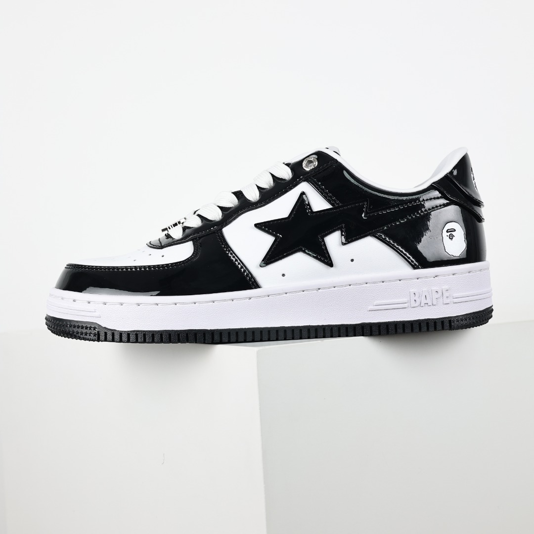 A Bathing Ape BAPE STA Low Sneakers Black/White