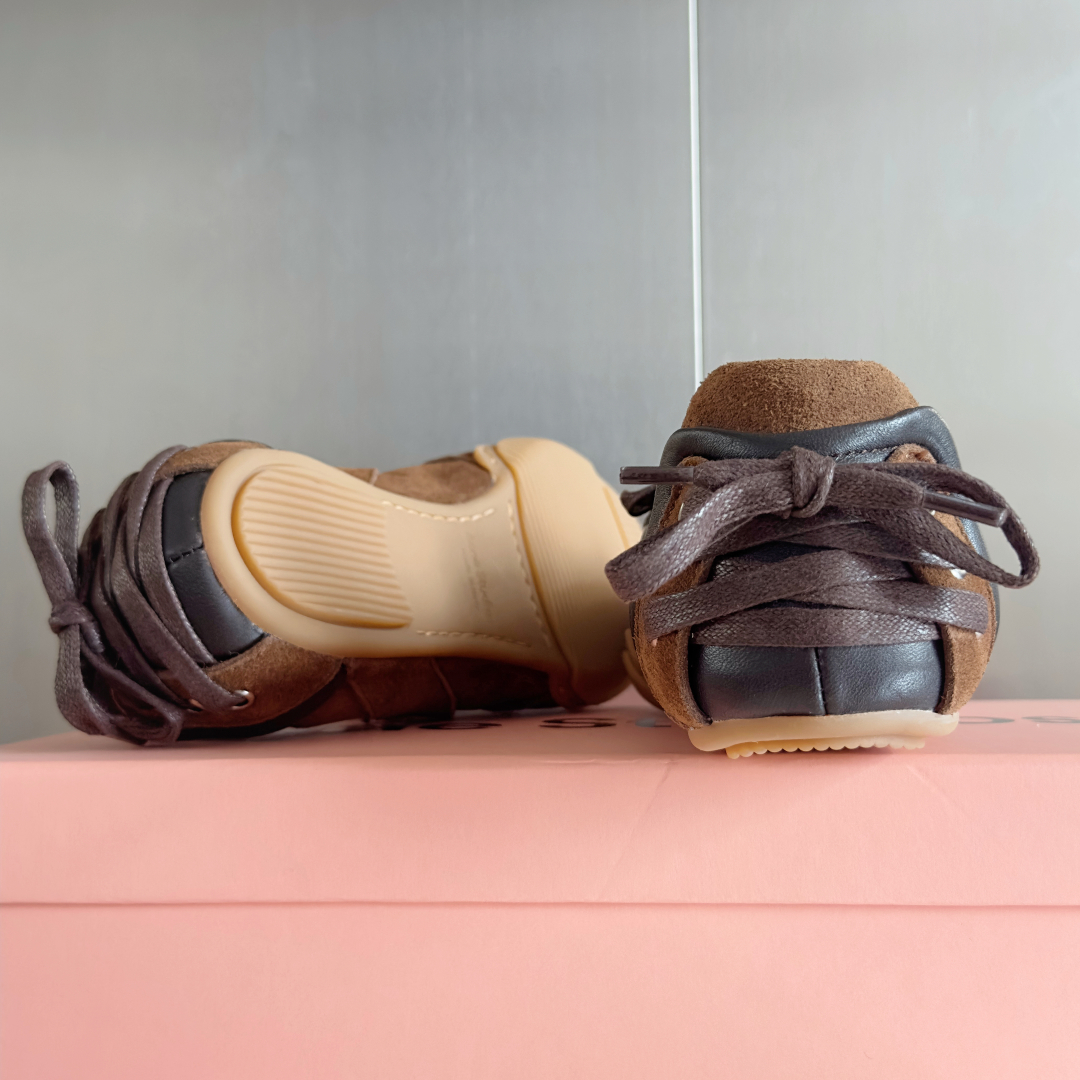 Acne Studios Denim Ballet Sneakers Brown
